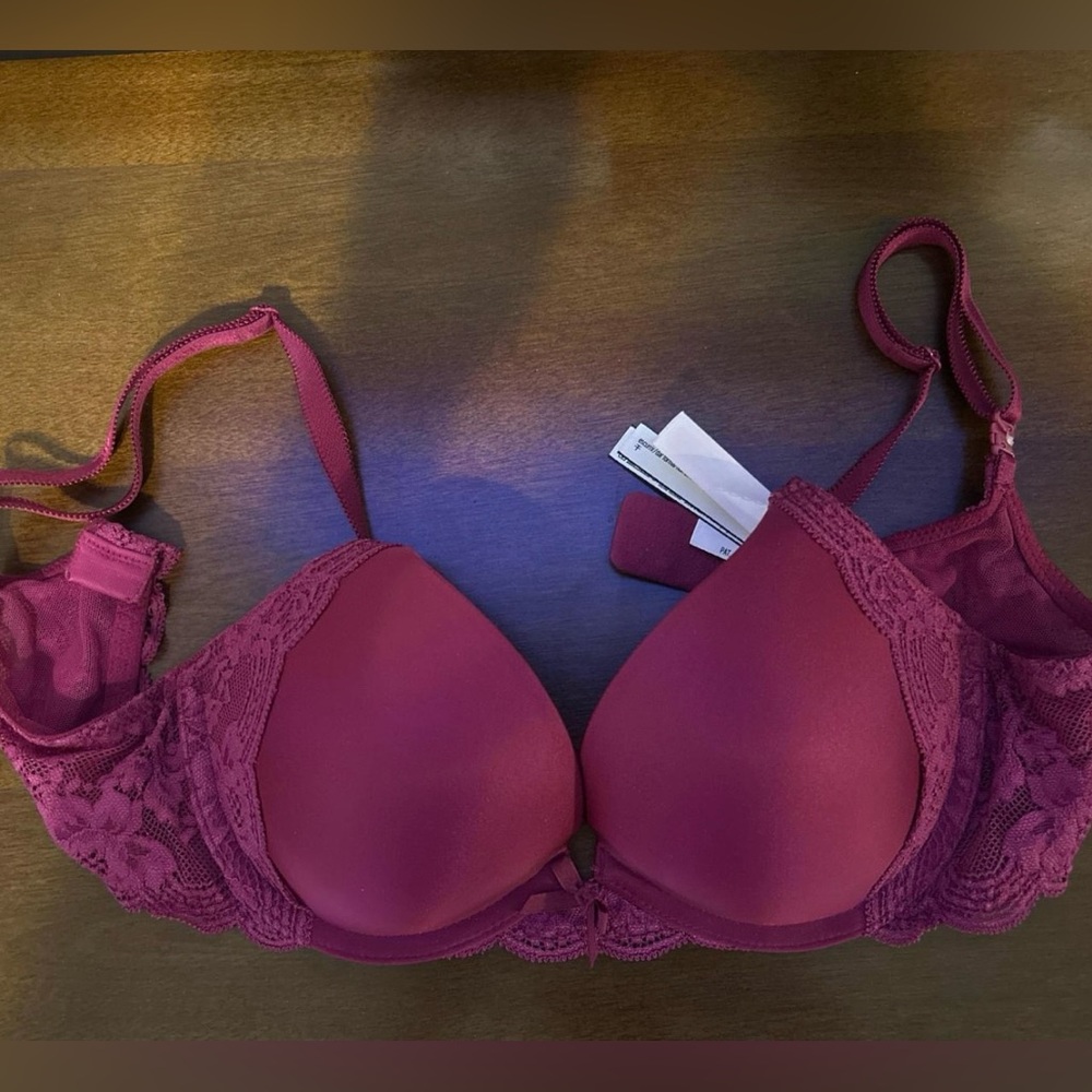 VS Dream Angels Wine Push-Up Bra